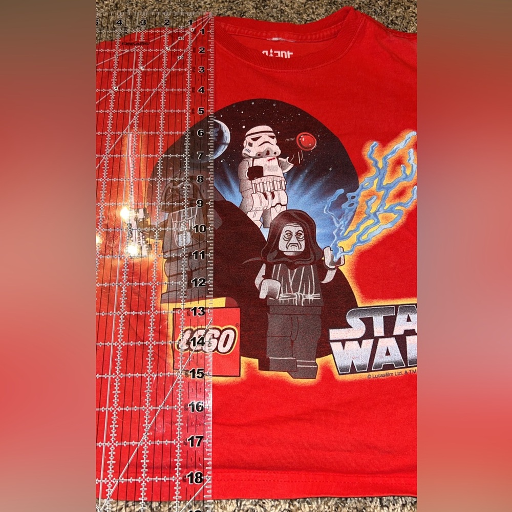 Star Wars LEGO Red Graphic T-Shirt - Picture 6 of 7